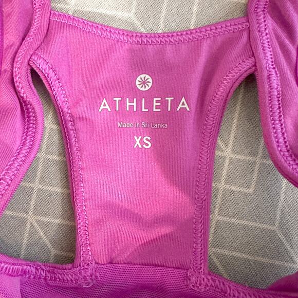 Athleta Hot Pink Double Tank Tank Top with Built In Bra, EUC, Size XS - Picture 13 of 13